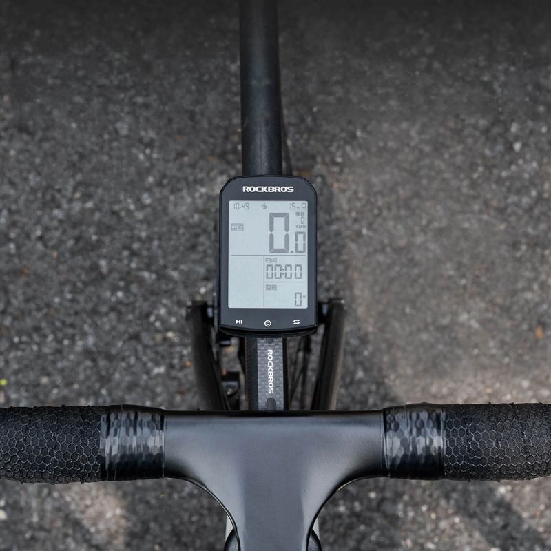 Rockbros FK-307W Carbon Fiber Bike Computer Mount - Black włókno węglowe