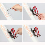 Rockbros FK338 Bike Bottle Holder - Black and Red piros kulacs