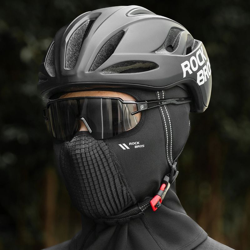 Rockbros Fleece Bicycle - Black czarny balaclava