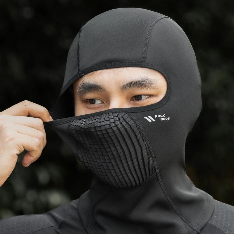 Rockbros Fleece Bicycle - Black czarny balaclava