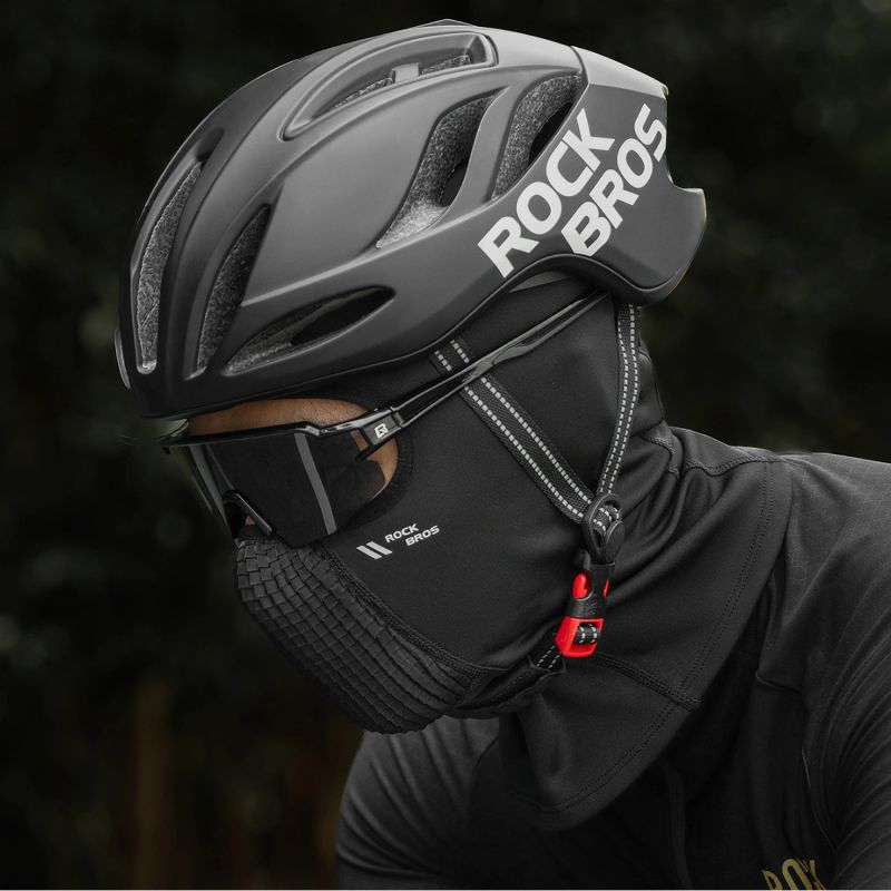 Rockbros Fleece Bicycle - Black czarny balaclava