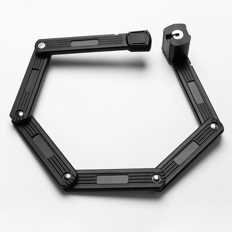 Rockbros Folding Bike Lock with Key - Black fekete