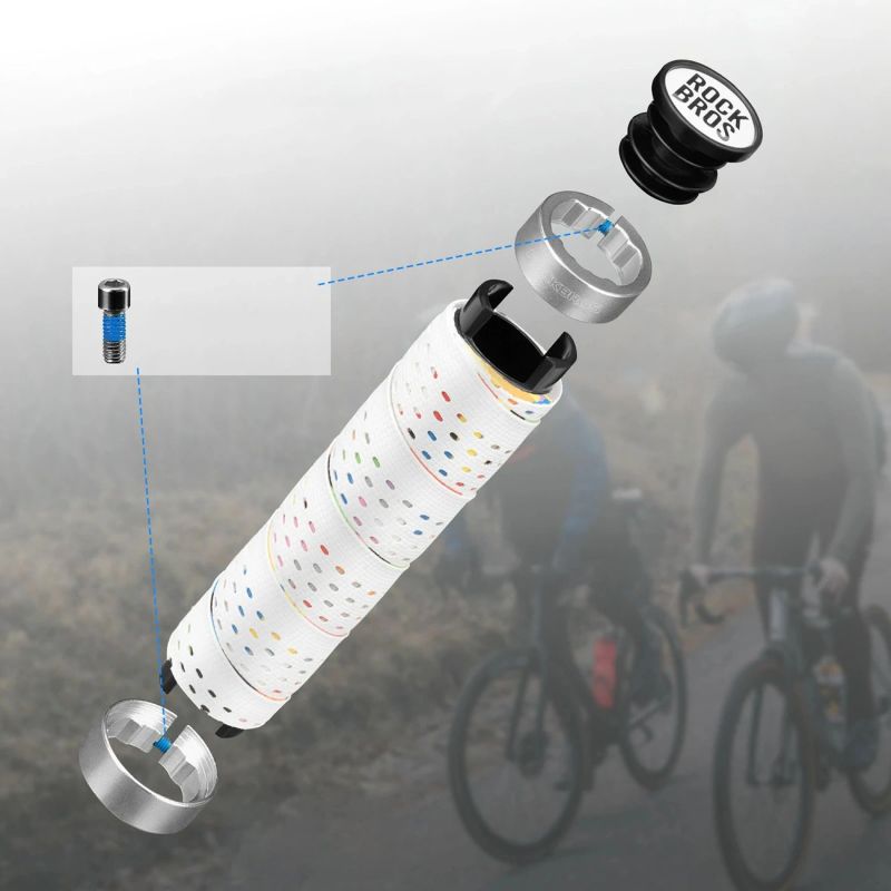 Rockbros Grips - White biały