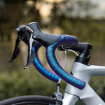 Rockbros Handlebar Tape Perforated Silicone with Chameleon Effect - lila