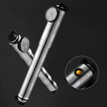 Rockbros HQ-67A-L03 Bicycle Pump with Pressure Gauge - Silver szürke pumpa