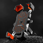 Rockbros HW-117 Handlebar Clamp Phone Holder - Black and Orange czarny || pomarańczowy phones and