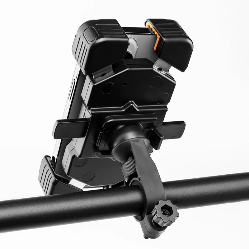 Rockbros HW-117 Handlebar Clamp Phone Holder - Black and Orange czarny || pomarańczowy phones and