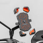 Rockbros HW-117 Handlebar Clamp Phone Holder - Black and Orange czarny || pomarańczowy phones and