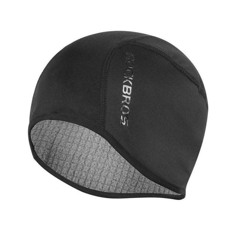 Rockbros insulated/softshell helmet cap fekete kötött sapka