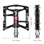 Rockbros JT410 4.10 4 Bearing Bicycle Pedals - Black fekete