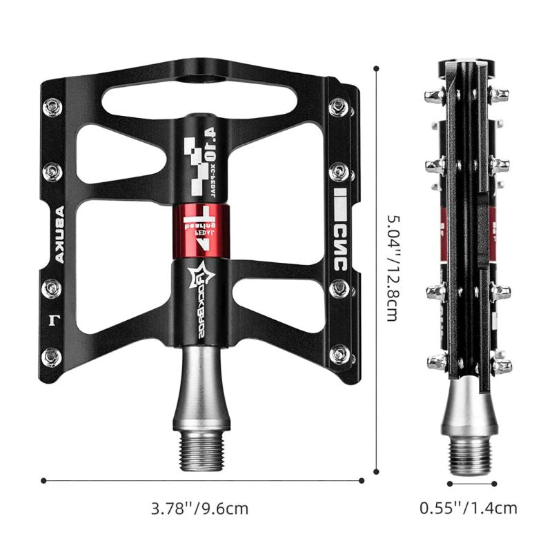 Rockbros JT410 4.10 4 Bearing Bicycle Pedals - Black fekete