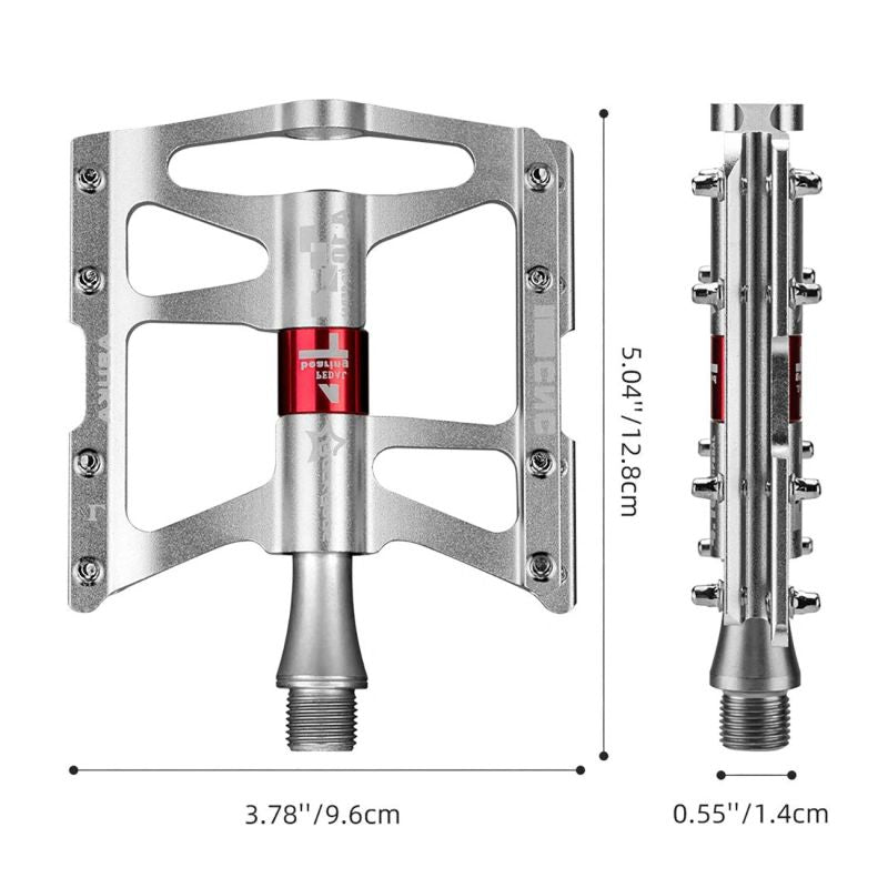 Rockbros JT410 4.10 4 Bearing Bicycle Pedals - Silver szürke