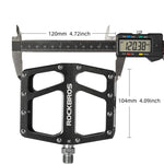 Rockbros K399-BK Wide Platform Bicycle Pedals - Black fekete
