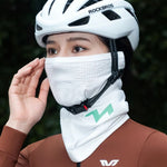 Rockbros LFA23 TVI Women's Knitted Bicycle Neck Warmer - White biały női nyakmelegítő 11250008001-211704