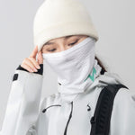 Rockbros LFA23 TVI Women's Knitted Bicycle Neck Warmer - White biały női nyakmelegítő 11250008001-211704