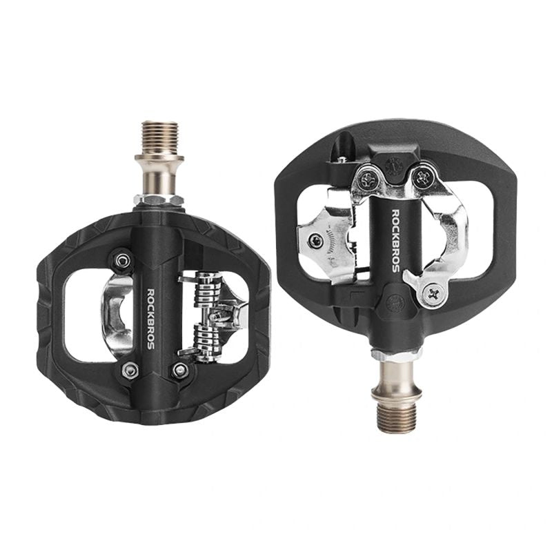 Rockbros M108 Nylon Half-Lock Double-Sided Bicycle Pedals - Black fekete