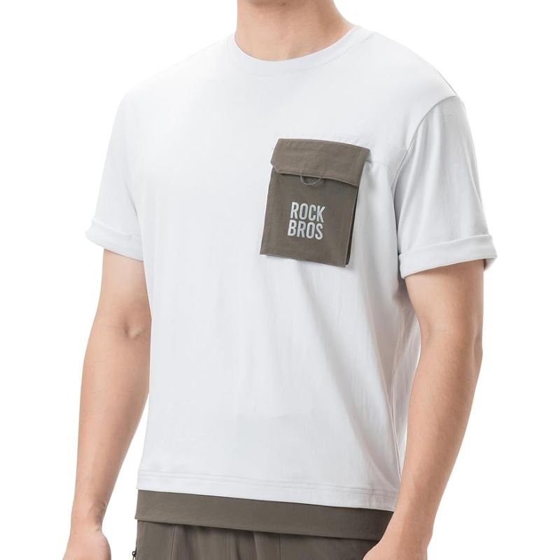 Rockbros Men's MTB T-Shirt 2XL fehér póló férfi