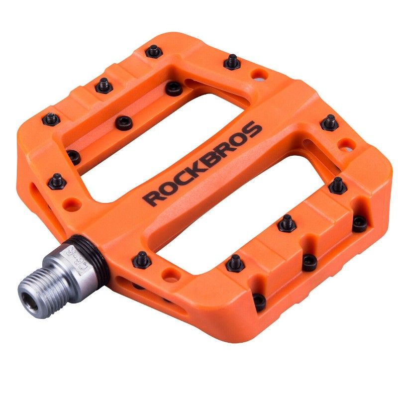 Rockbros orange platform bike pedals