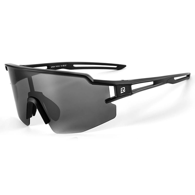 Rockbros Polarized Cycling Glasses with UV Protection and Corrective Insert 14120008006 Gray Lenses - Black czarny napszemüveg