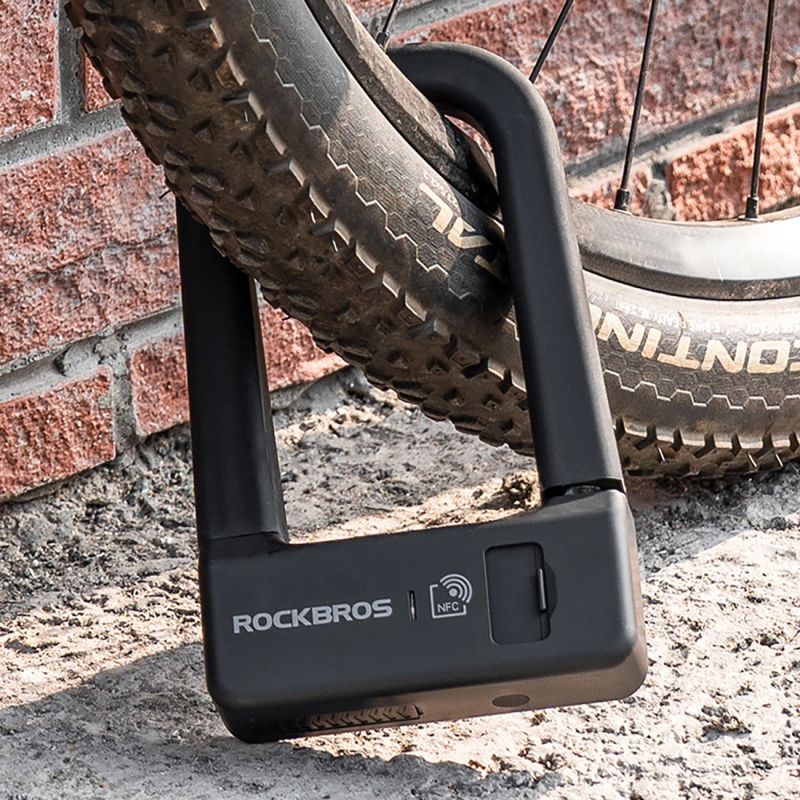 Rockbros RBNS1 SMART Bike Lock with NFC Reader - fekete