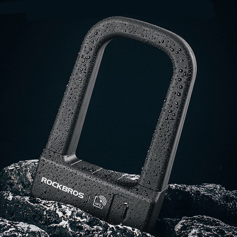 Rockbros RBNS1 SMART Bike Lock with NFC Reader - fekete