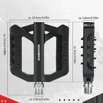 Rockbros RK01 Nylon Bicycle Pedals - Black fekete