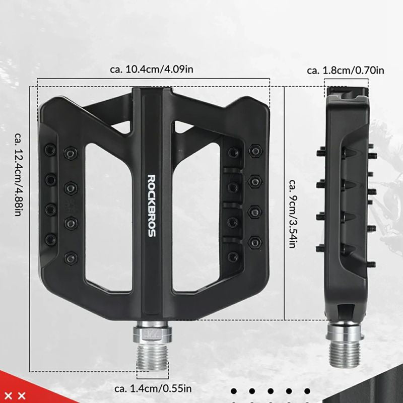 Rockbros RK01 Nylon Bicycle Pedals - Black fekete