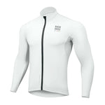 Rockbros ROAD TO SKY Windproof Insulated Cycling Jersey L - fehér kerékpáros póló