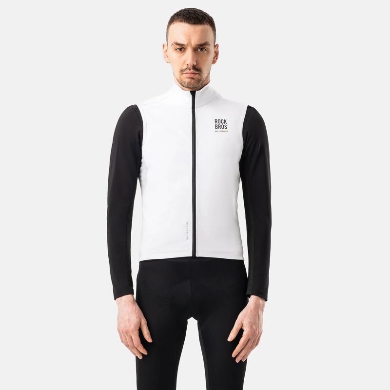 Rockbros ROAD TO SKY windproof vest insulated L - white l \ biały mellény