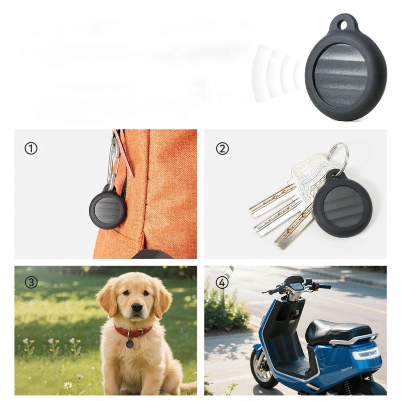 Rockbros RT1W Apple Find My Bluetooth Locator - Black fekete 304004-211789