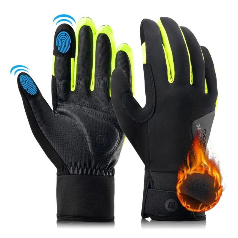 Rockbros S335 Winter Gloves Black-Fluor M fekete kesztyű SI16410035002