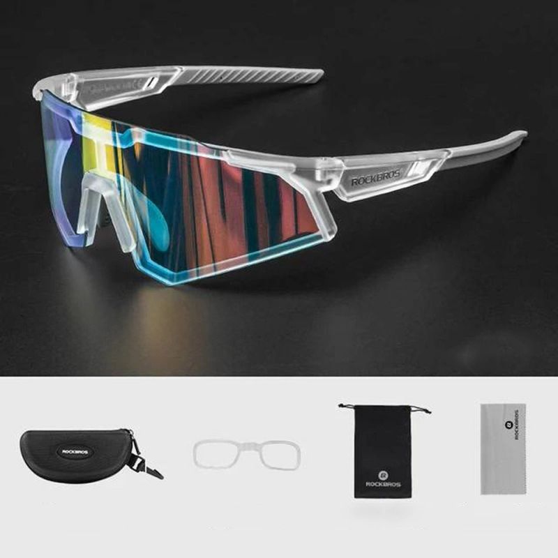 Rockbros SP291 Photochromic UV400 Cycling Glasses - White fehér napszemüveg
