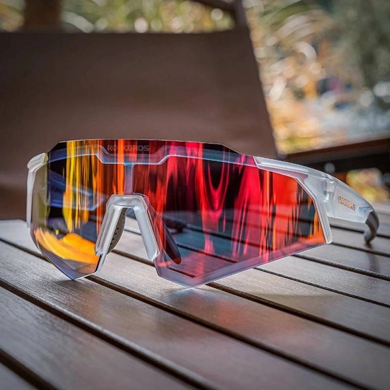 Rockbros SP291 Photochromic UV400 Cycling Glasses - White fehér napszemüveg
