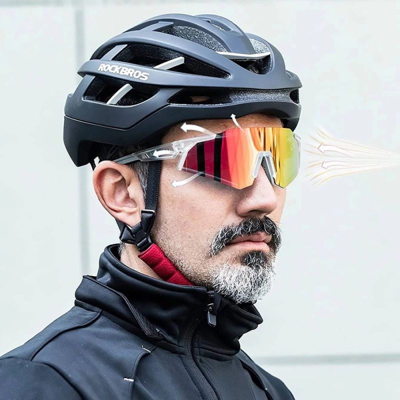 Rockbros SP291 Photochromic UV400 Cycling Glasses - White fehér napszemüveg