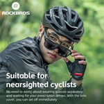 Rockbros SP304 Polarized Cycling Glasses - Black fekete napszemüveg
