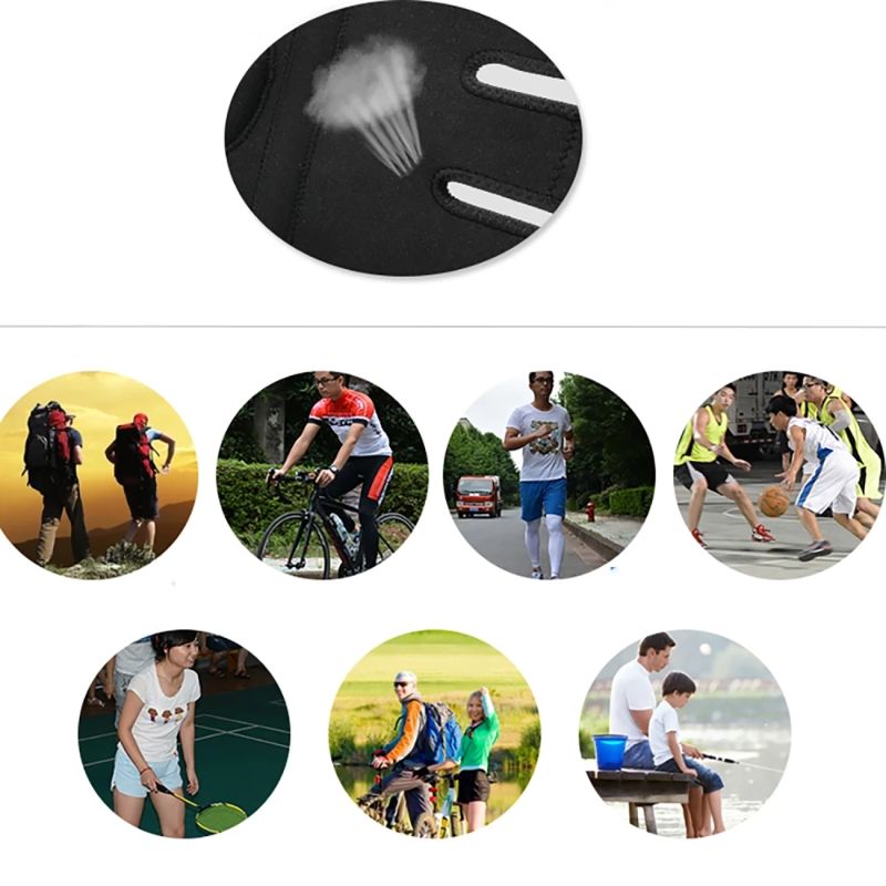 Rockbros sports protector for patella and knee joint, size - black fekete védőfelszerelés