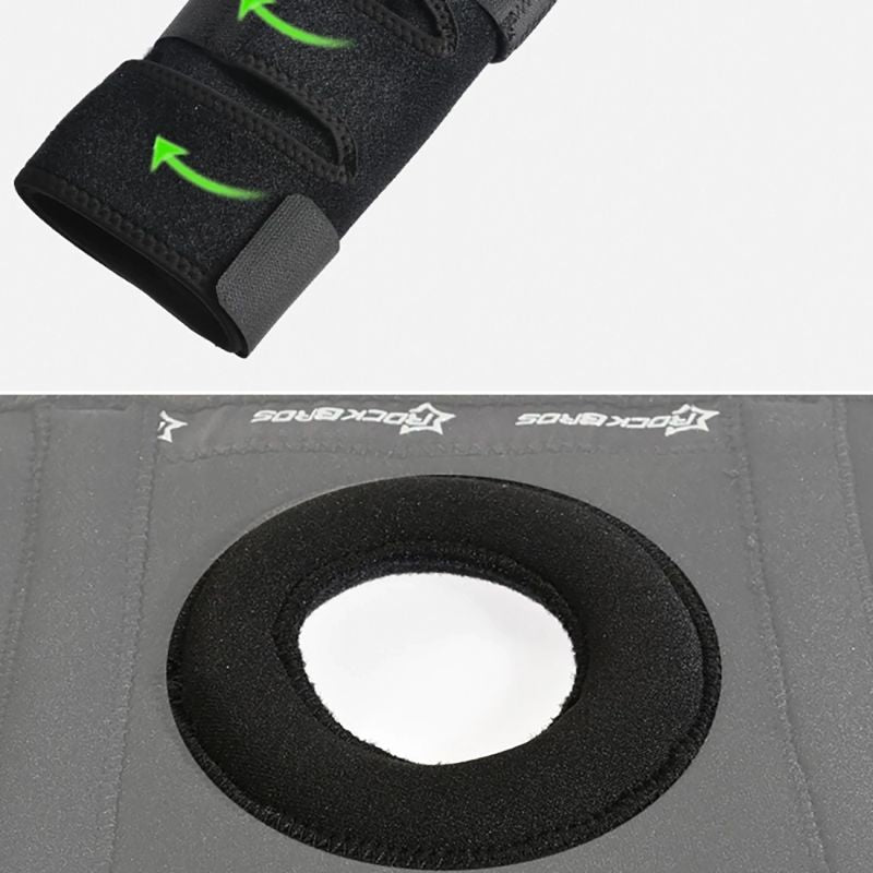 Rockbros sports protector for patella and knee joint, size - black fekete védőfelszerelés