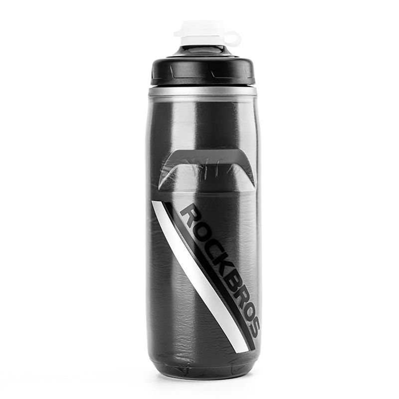Rockbros Thermal Bike Bottle 620 ml BPA Free - Gradient Black fekete kulacs