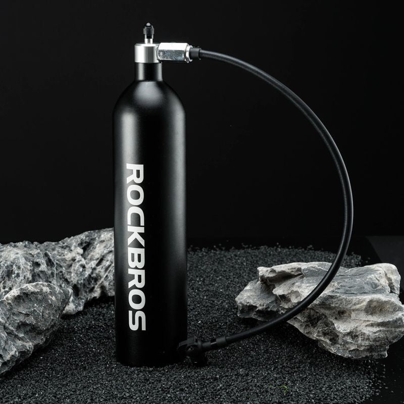 Rockbros Tubeless Tire Inflator 200 PSI 1.2l - Black fekete 304004-189223