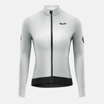 Rockbros TVI women's cycling jersey insulated autumn/winter S - white and szürke női kerékpáros póló