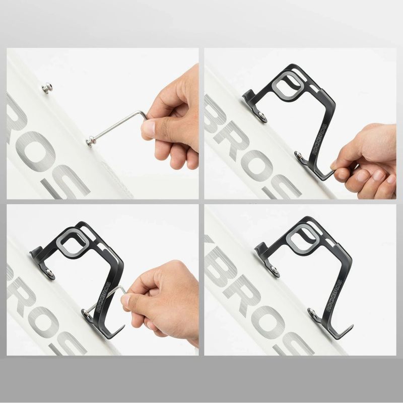 Rockbros Ultralight Aluminum Bottle Cage - fekete edzőfelszerelés
