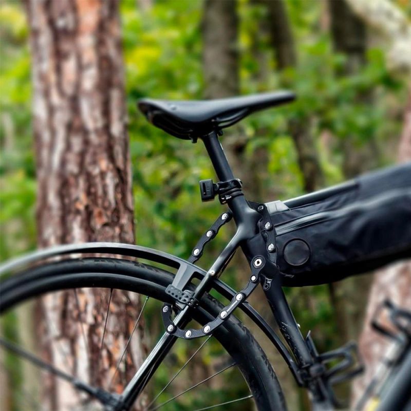 Rockbros WD795 Folding Bike Lock with Key - Black