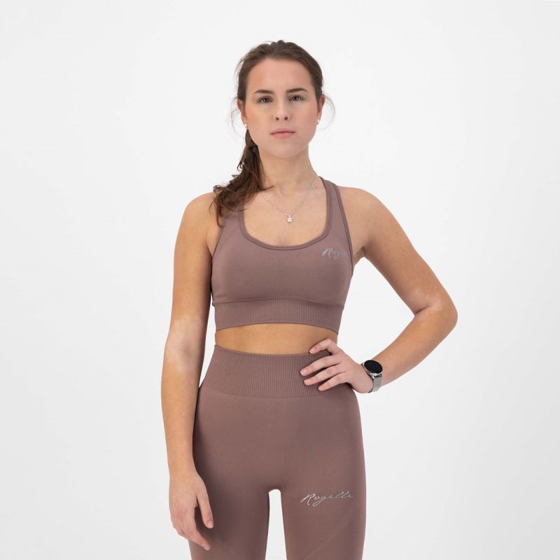 Rogelli TRINITY sports bra dusty rózsaszín sportmelltartó
