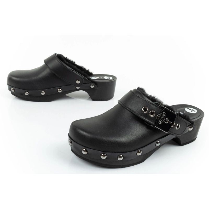 Scholl Iconic W Clogs fekete női papucs