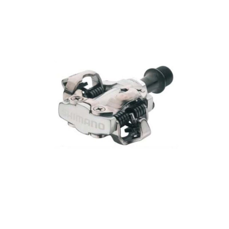 Shimano SPD M540 pedals + silver cleats szürke kerékpár alkatrész