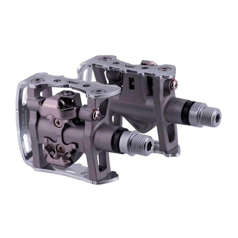 Shimano SPD Pedals PD-M324 Silver szürke kerékpár alkatrész