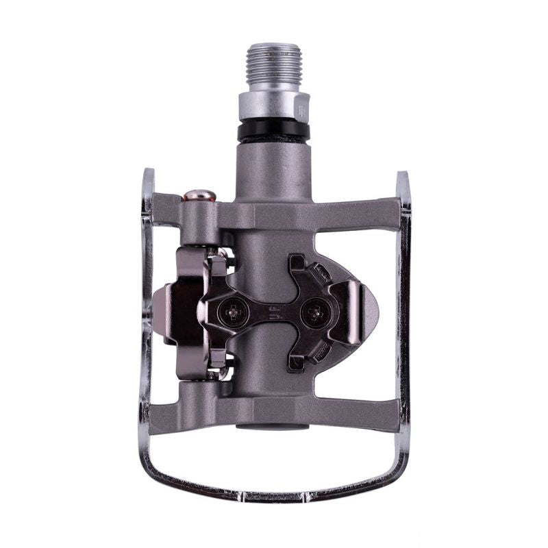 Shimano SPD Pedals PD-M324 Silver szürke kerékpár alkatrész