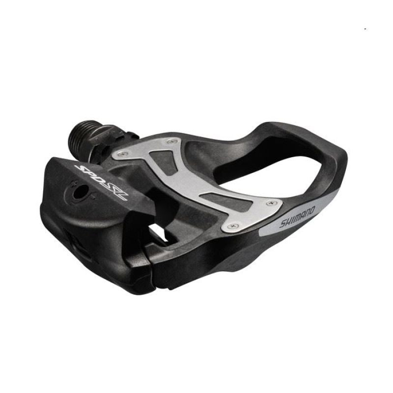 Shimano SPD-SL R550 pedals + black cleats fekete kerékpár alkatrész