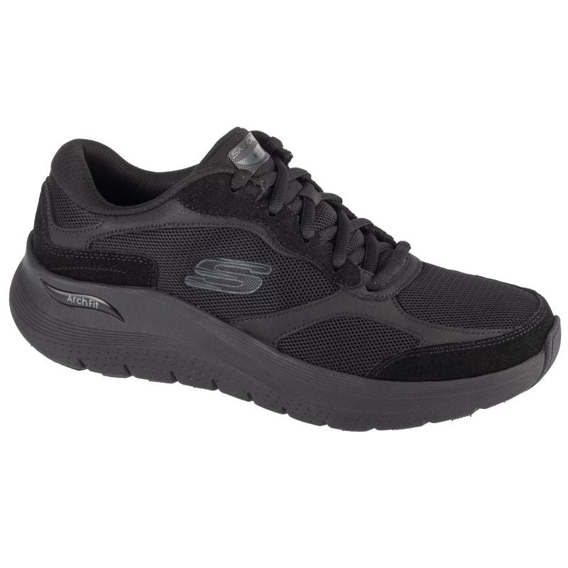 Skechers Arch Fit 2.0 - The Keep Czarne Cipő 232702-BBK