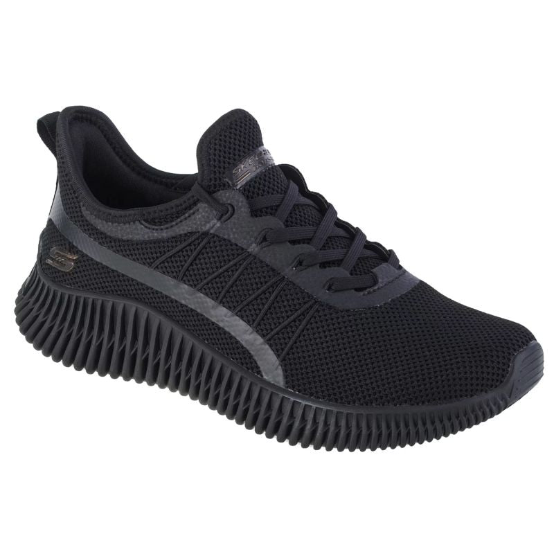 Skechers Bobs Geo-New Aesthetics Női Utcai Cipő - Fekete 117417-BBK